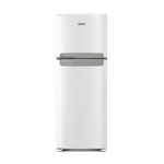 Foto-frontal-da-geladeira-Continental-frost-free-duplex-branca-modelo-TC56-com-puxador-na-cor-prata-horizontal-embutido-entre-as-portas-da-geladeira-e-do-freezer.