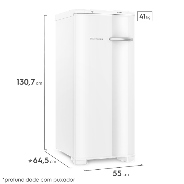 Freezer Vertical Electrolux Cycle Defrost 145L Uma Porta (FE18)