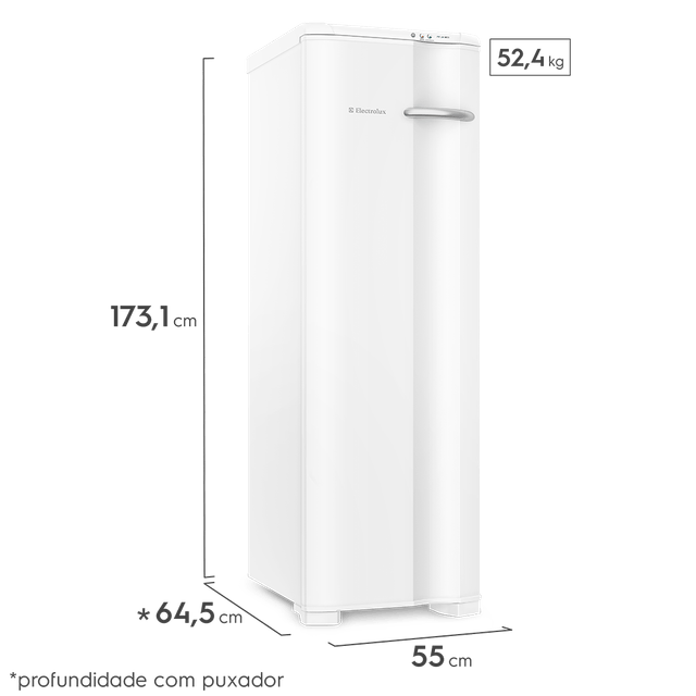 Freezer Vertical Electrolux Cycle Defrost 203L Uma Porta (FE26)