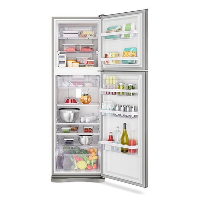GELADEIRA DF44S TOP FREEZER 402L PLATINUM