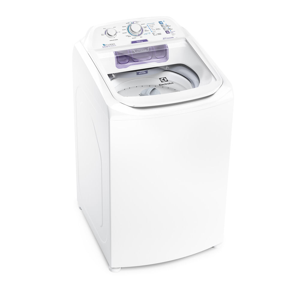 Máquina de Lavar 10,5kg Electrolux Branca Turbo Economia, Jet&amp;Clean e Filtro Fiapos (LAC11)