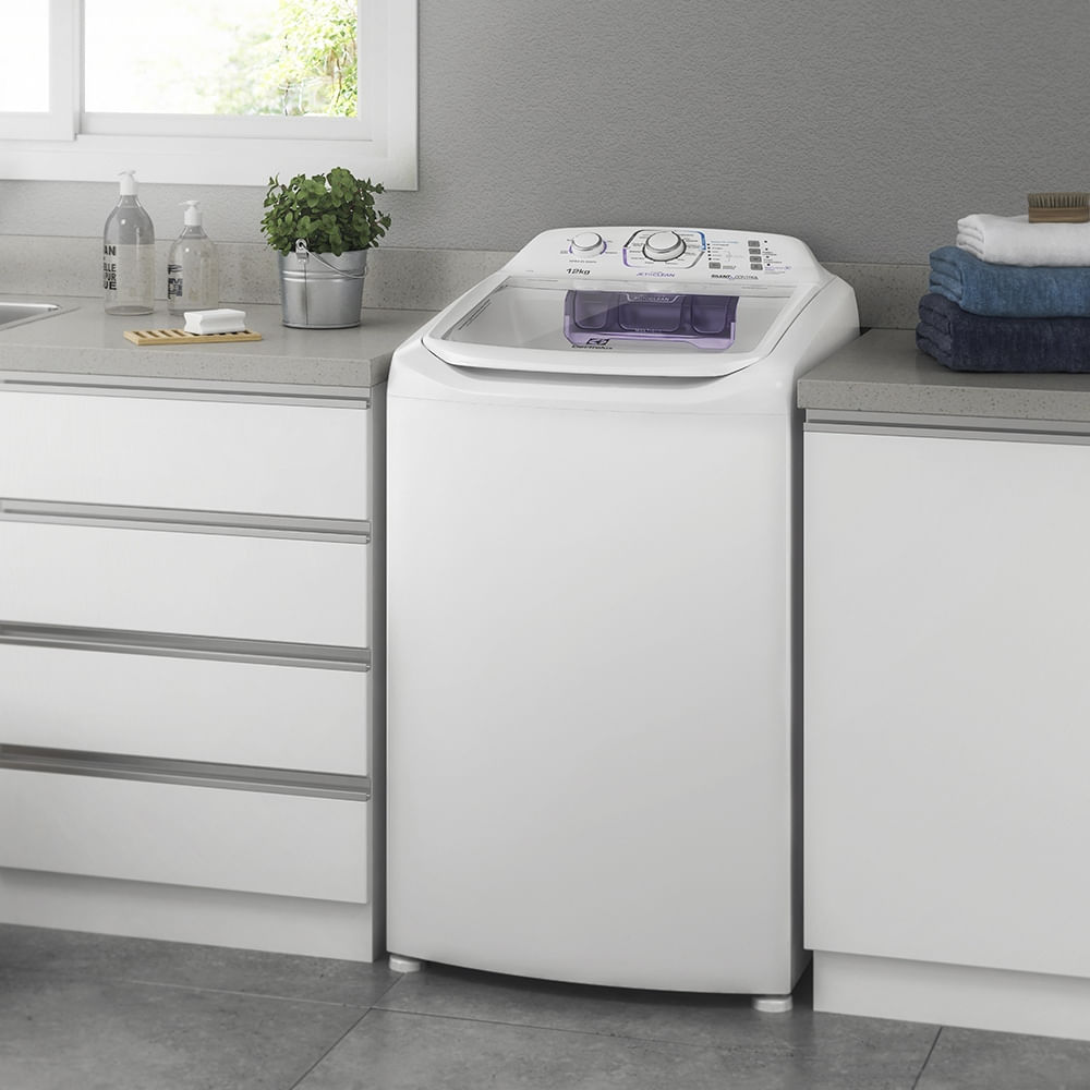 Máquina de Lavar Electrolux 10,5kg Branca Turbo Economia com Jet&Clean e  Filtro Fiapos (LAC11)
