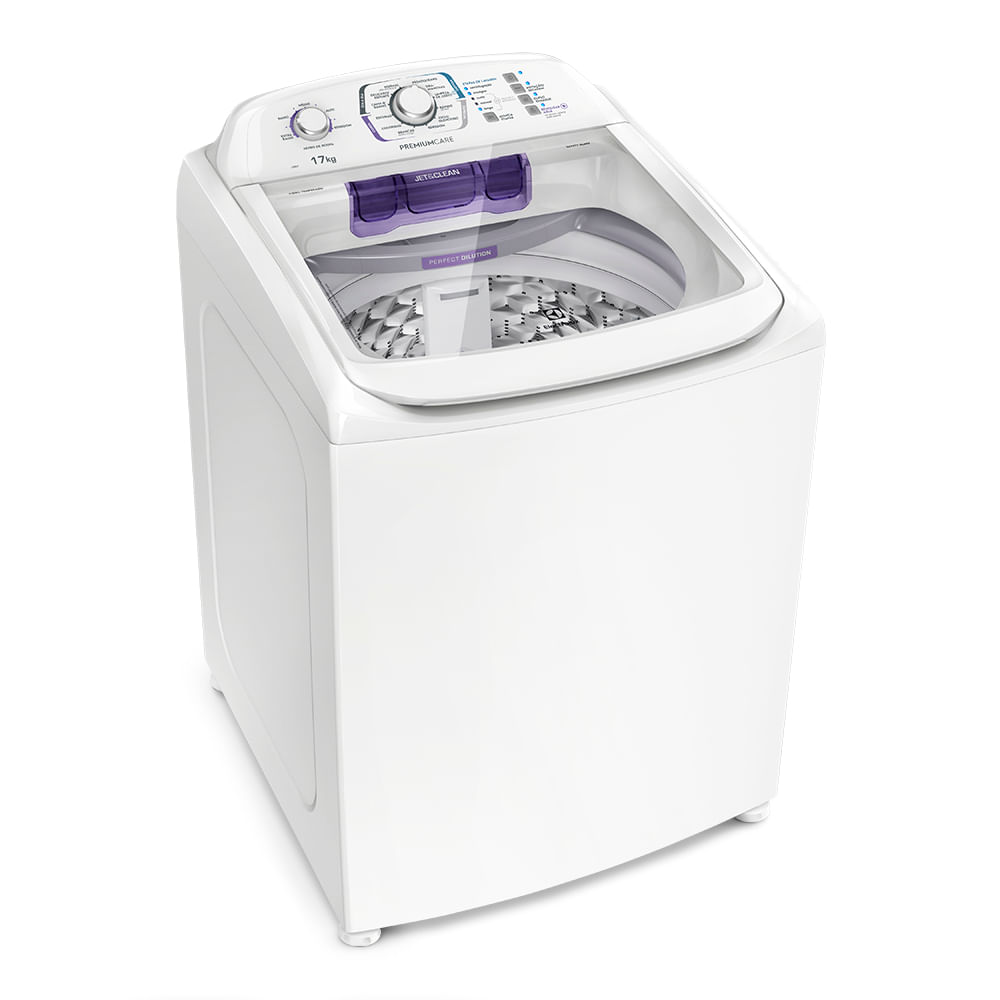 Menor preço em Máquina de Lavar Electrolux 17Kg Branca Premium Care com Cesto Inox e Sem Agitador (LPR17)