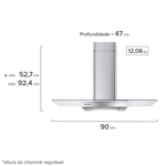 Foto-frontal-da-coifa-de-parede-Continental-com-acabamento-em-inox-e-vidro-e-luzes-embutidas-modelo-CC9VX.-A-altura-da-chamine-e-regulavel-minimo-e-de-527-centimetros-e-o-maximo-e-de-924-centimetros.-A-coifa-tem-90-centimetros-de-largura-47-centimetros-de-profundidade-e-pesa-1208-quilos.-
