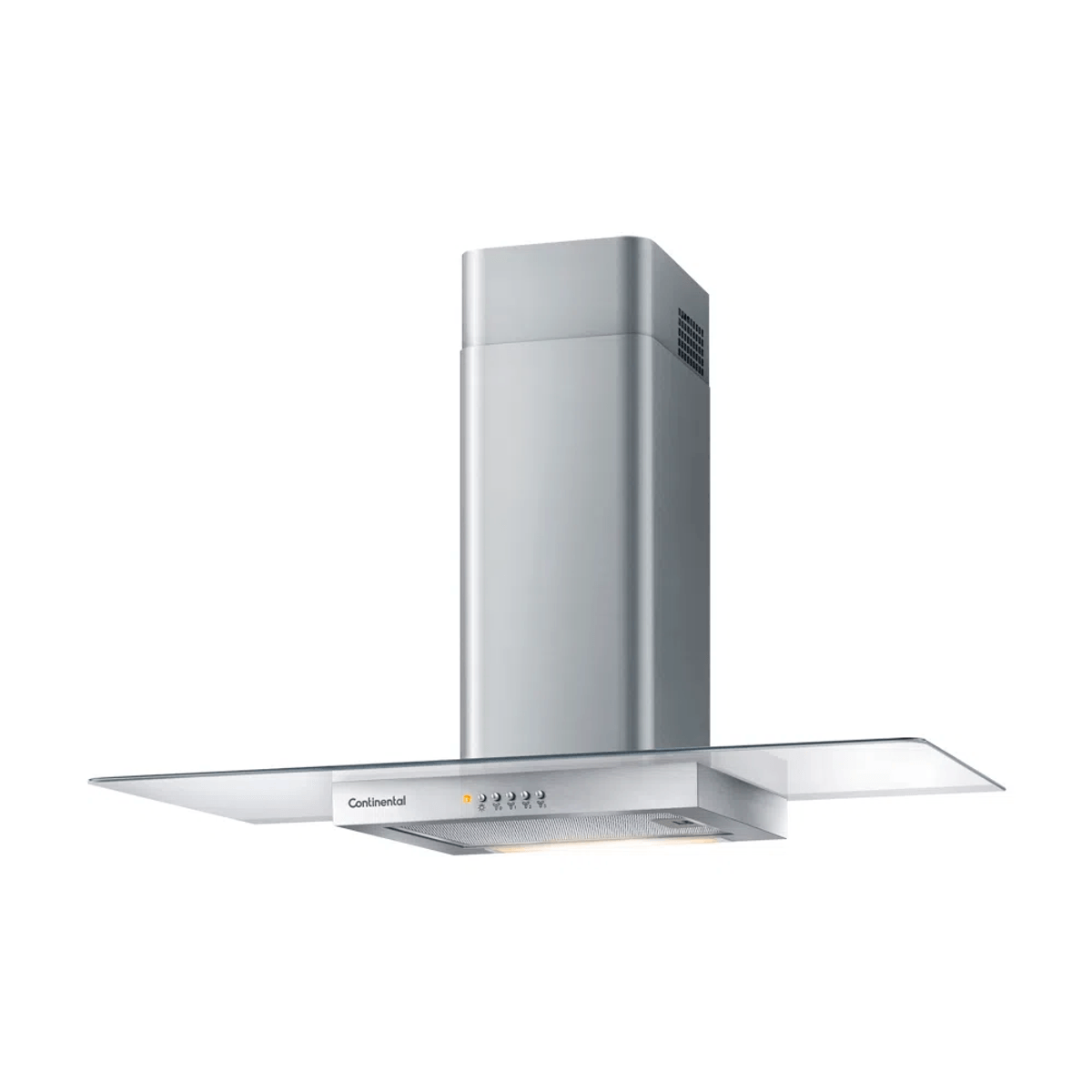 Foto-lateral-da-coifa-de-parede-Continental-com-acabamento-em-inox-e-vidro-e-luzes-embutidas-modelo-CC9VX.