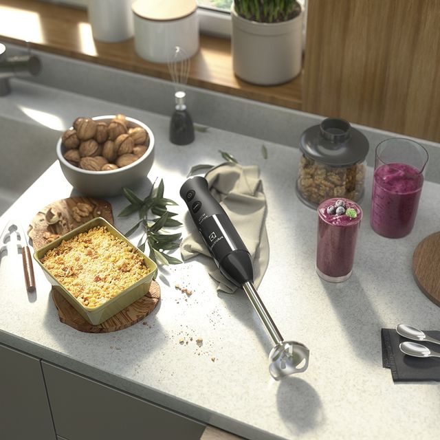 Mixer 3 em 1 Electrolux Cinza 600W com Haste em Inox e Tecnologia