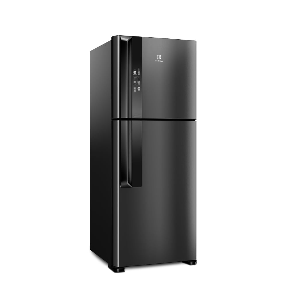 Geladeira Electrolux Top Freezer Frost Free Efficient Black Inox Look com  Tecnologia Autosense IF55B