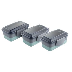 Kit de Marmiteiras Lunch Box Electrolux Verde 03 unidades