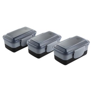 Kit de Marmiteiras Lunch Box Electrolux Preta 03 unidades