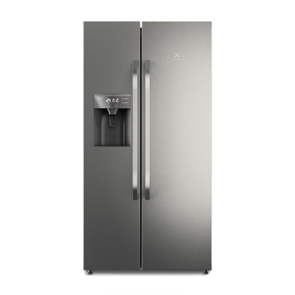 Geladeira/refrigerador 520 Litros 2 Portas Inox Side By Side - Electrolux - 110v - Is9s