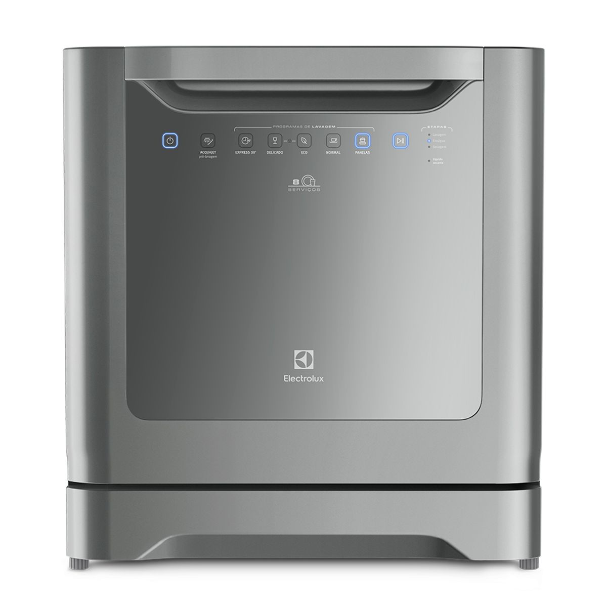 Lava-Louças Electrolux 8 Serviços Inox Compacta com Programa Eco