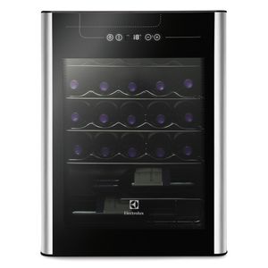 Adega Electrolux 24 Garrafas Uma Porta Com Acabamento Em Inox (ACS24)