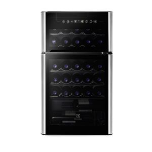 Adega Electrolux 29 Garrafas 2 Portas Dual Zone e Acabamento Inox (ACD29)