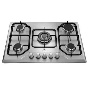 Cooktop 5 Bocas Electrolux a Gás Inox com Tripla Chama (GT75X)