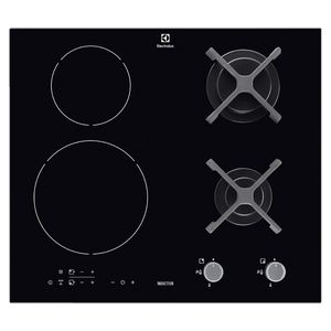 Cooktop 4 bocas de Indução e a Gás Electrolux Preto Hibrido e Timer (IE60H)