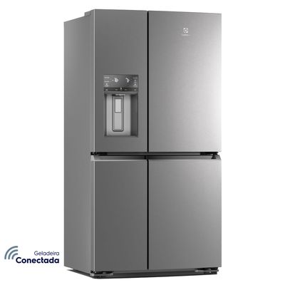 Geladeira Multidoor Inox Conectada com FlexiSpace Electrolux (DQ90X)