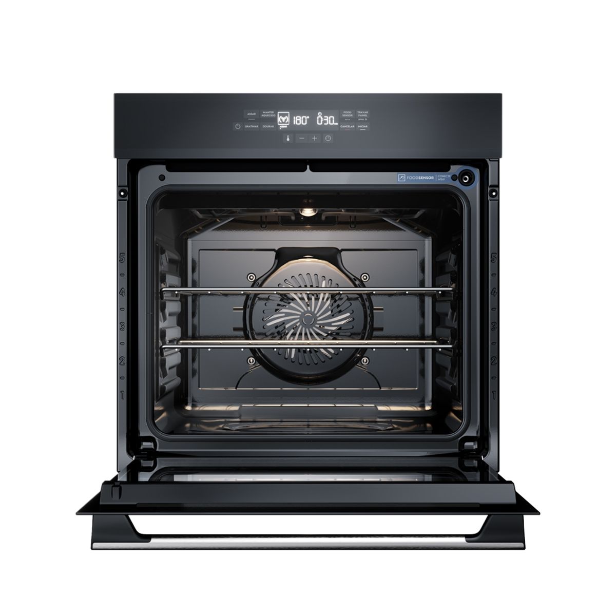 Oven_OE8EF_FrontOpened_Electrolux_Portuguese_detalhe2