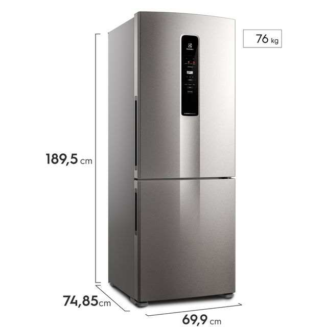 Geladeira Electrolux Inverse Inverter com Autosense 490L Inox Look