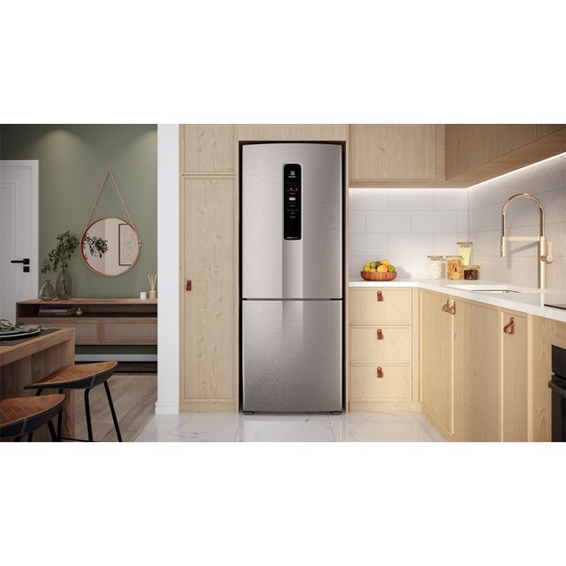 Geladeira Electrolux Inverse Inverter com Autosense 490L Inox Look