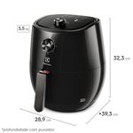 AirFryer_EAF10_Dimensions_Electrolux_portuguese-medidas