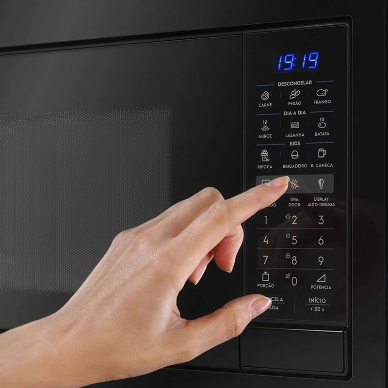 Micro-ondas De Embutir Electrolux 34L Preto Com Painel Digital E Função ...