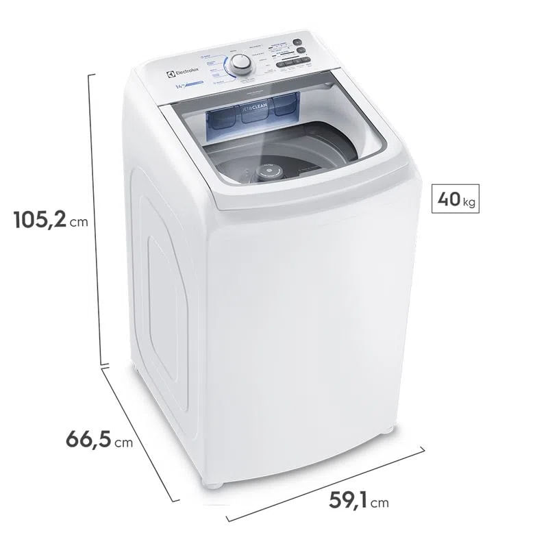 Máquina de Lavar Roupa 14 Kg Essential Care LED14 Electrolux