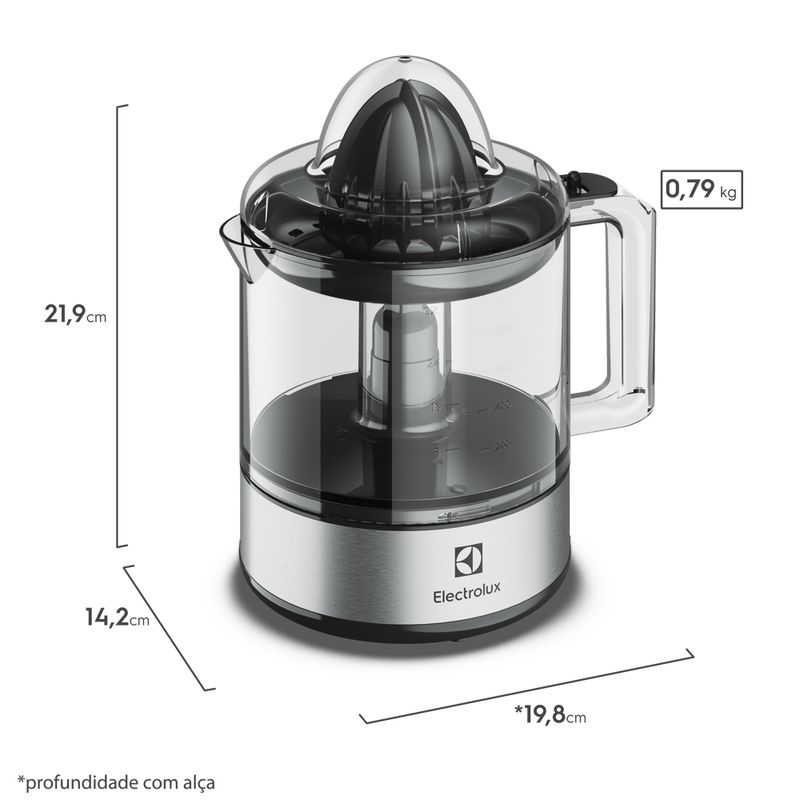 Juicer_ECP10_Perspectiva-Lateral_Medidas_Electrolux_Portuguese-2