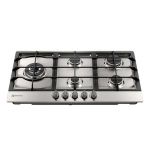 Cooktop 5 Bocas Electrolux à Gás Experience Inox Semi Profissional (KE9DX)