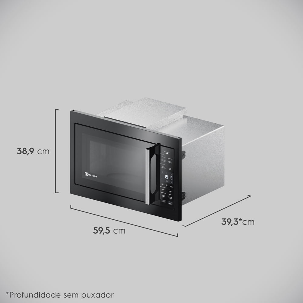 Forno de Embutir a Gás Electrolux 80L Efficient com PerfectCook360