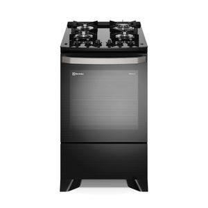 Fogão 4 bocas Electrolux Preto Experience c/ Mesa de Vidro, Grill e PerfectCook360 (FE4CP)