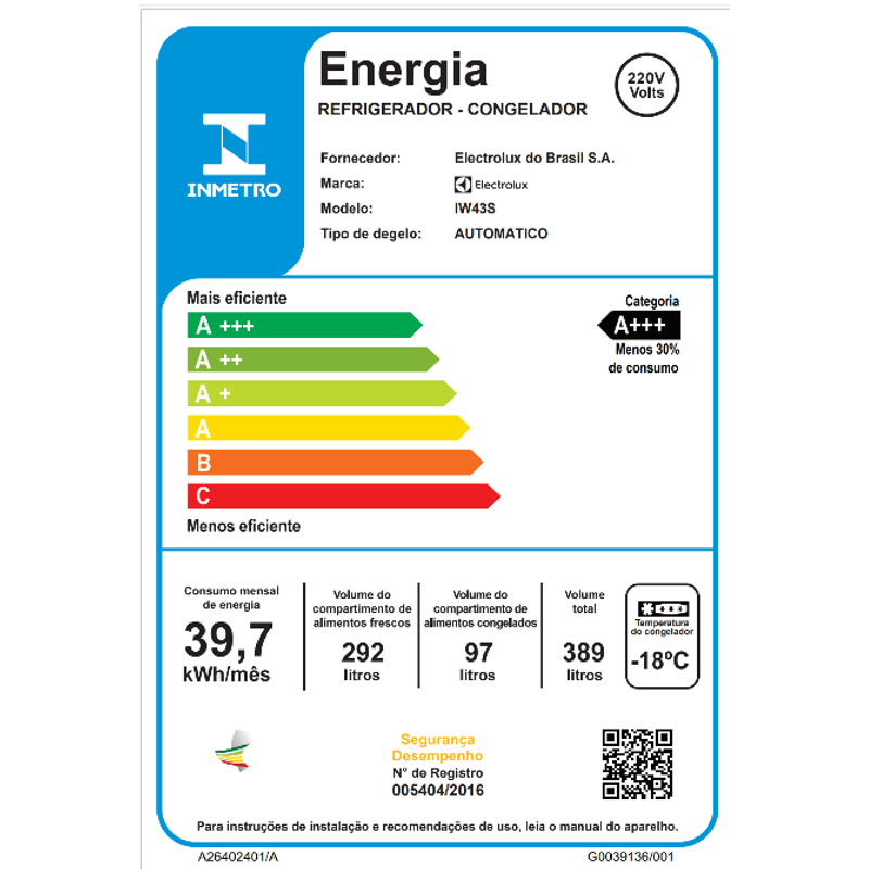 Etiqueta_ENCE_IW43S_220V