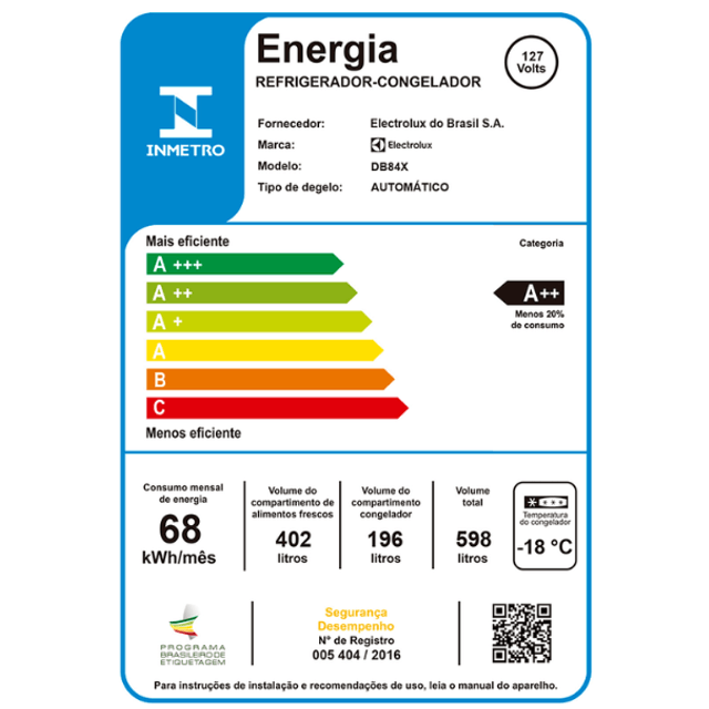 Geladeira Frost Free Inverse 598 Litros Inox DB84X