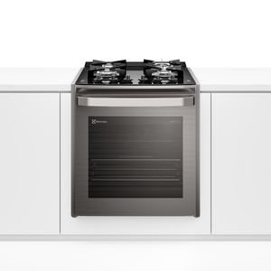 Fogão de Embutir 4 bocas Electrolux Cinza Experience Mesa Vidro, Grill e VaporBake (FE4EC)