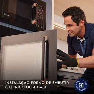 Instalação de Forno de Embutir a Gás ou Elétrico Electrolux