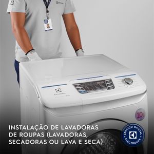 Instalação de Lavadoras de Roupas, Secadoras ou Lava e Seca