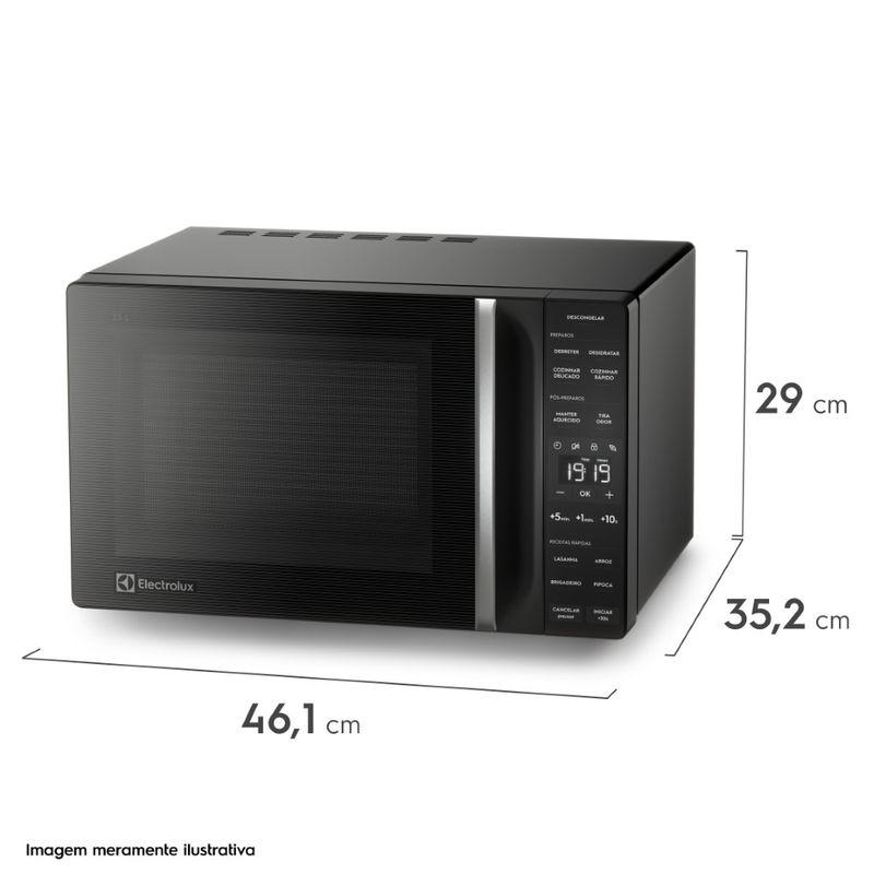 Microwave_ME23P_Perspective_Dimensions_Electrolux_portuguese-4500x4500