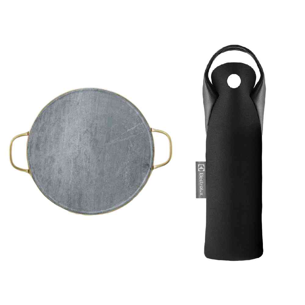 Kit Pedra para Pizza de Pedra Sabão com Alças de Cobre + Porta-Vinho Portátil Térmica Wine Bag Preta Electrolux Menor preço em Kit Pedra para Pizza de Pedra Sabão com Alças de Cobre + Porta-Vinho Portátil Térmica Wine Bag Preta Electrolux