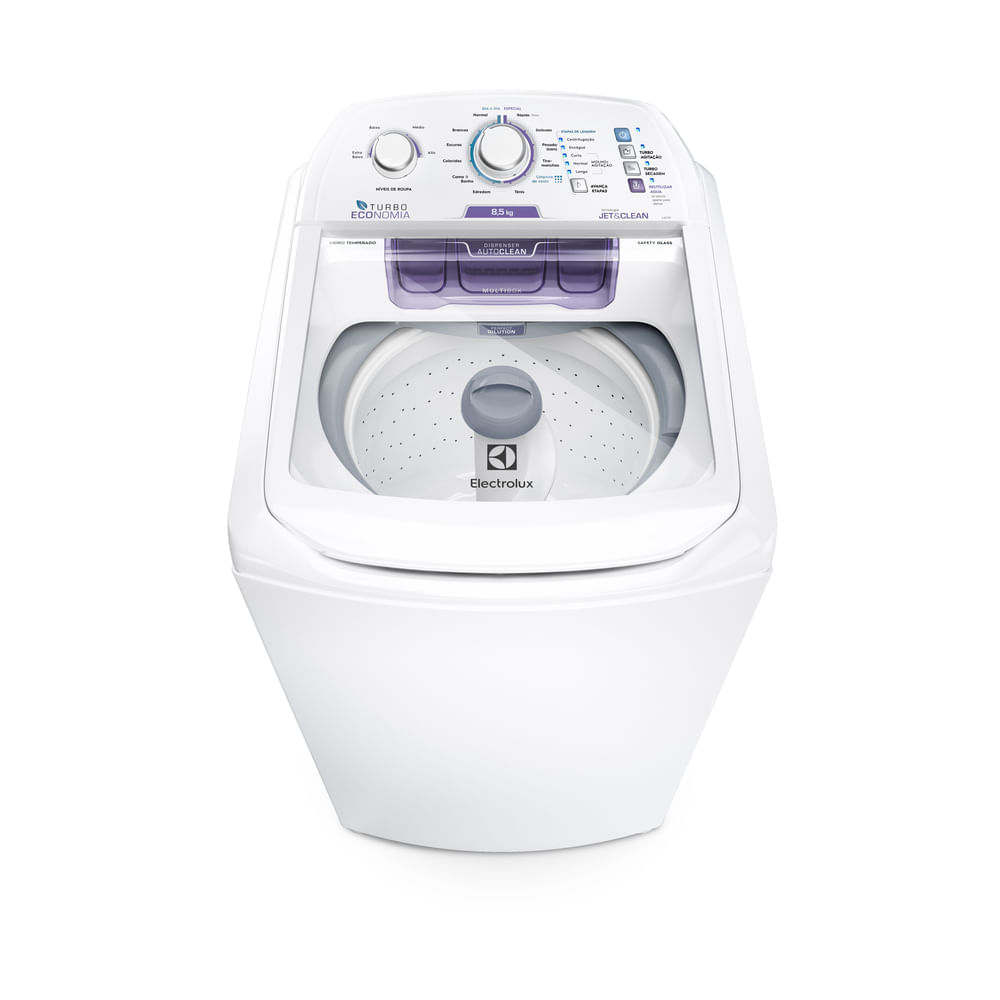 Máquina de Lavar Electrolux 8,5kg Branca Turbo Economia com Jet&Clean e Filtro Fiapos (LAC09) Menor preço em Máquina de Lavar Electrolux 8,5kg Branca Turbo Economia com Jet&Clean e Filtro Fiapos (LAC09)