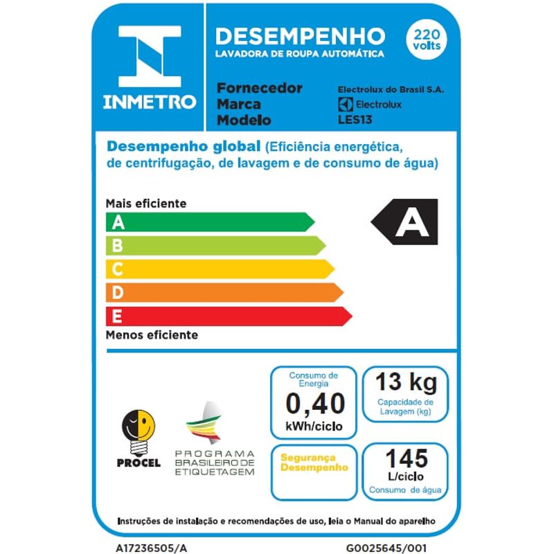 Etiqueta_ENCE-LES13-220V