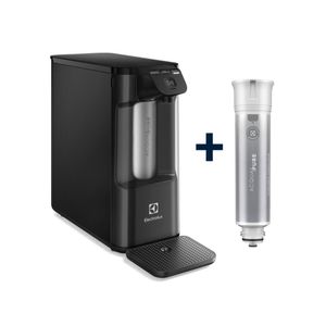 Purificador Electrolux Eletrônico Compacto Experience Pure 4x Digital Preto (PE12P) + Filtro/Refil Original de Água Acqua Pure