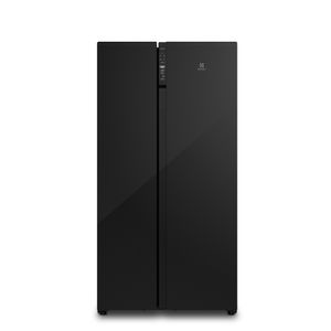 Geladeira Electrolux Frost Free Inverter 531L Efficient AutoSense Side by Side Vidro Preto (ES5GB)