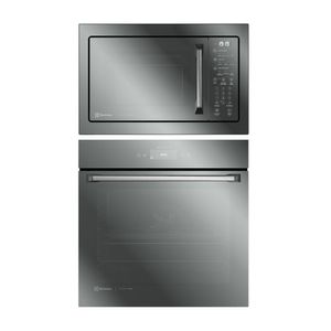 Torre de Cocção com Micro-ondas Electrolux 34L Inox Home Pro (ME3HP) + Forno de Embutir Electrolux Elétrico 80L Home Pro (OE9XS)