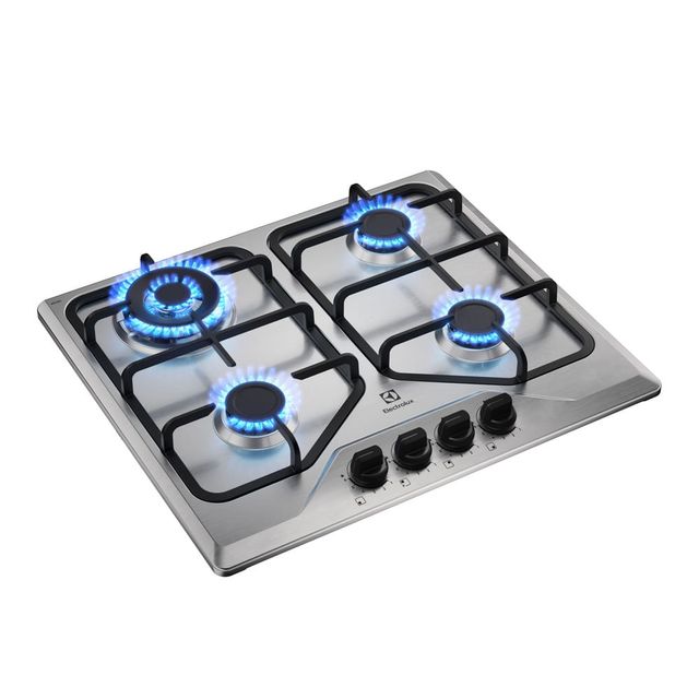 Cooktop 4 Bocas a Gás Electrolux Inox Experience Multi Chama e