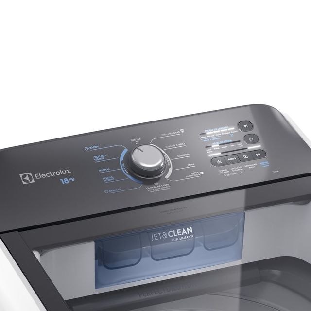 Máquina de Lavar Electrolux 18kg Branca Efficient Cesto inox e