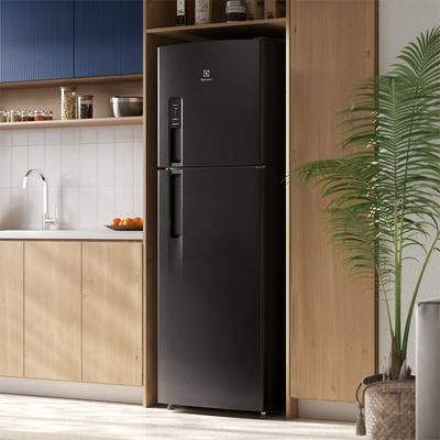 Geladeira Electrolux Frost Free 400L AutoSense Black Inox Look (TF44B)