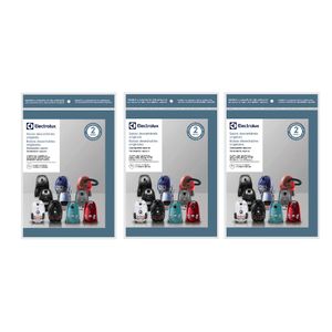 3 Kits 3 Sacos de aspirador de pó - Modelos: Clario, Classic Silencer, Jetmaxx, Ultrasilencer, Ultraone, Equipt e Powerforce (SWECL) Electrolux