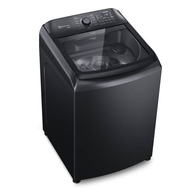 Máquina de Lavar Electrolux 18Kg Preta Expert Tripla Filtragem e