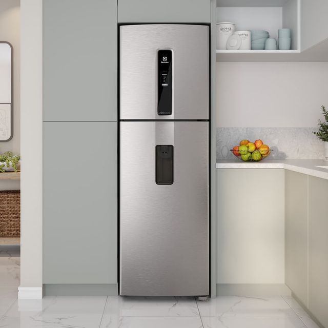 Geladeira Electrolux Frost Free Inverter 409L Duplex Inox