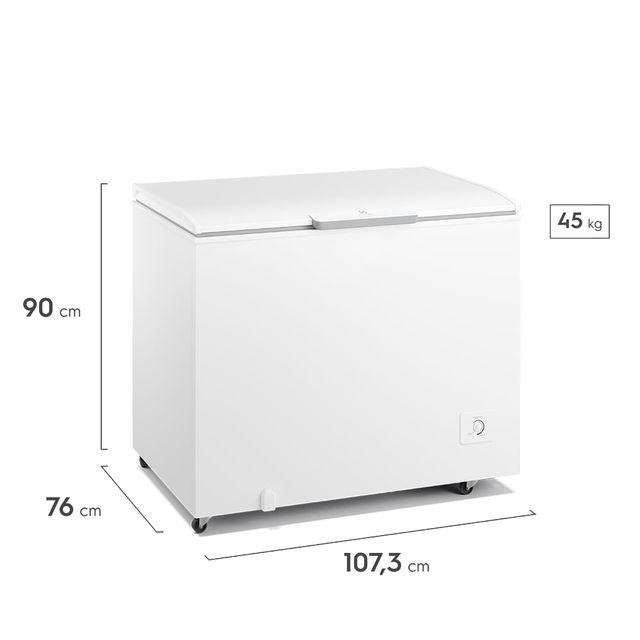 Freezer Horizontal Electrolux Cycle Defrost 315L Inverter Uma