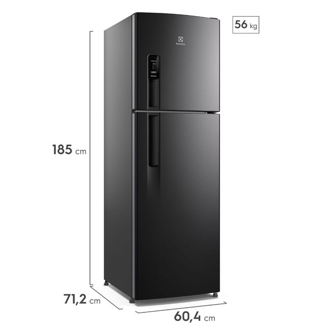 Geladeira Electrolux Frost Free 400L AutoSense Black Inox
